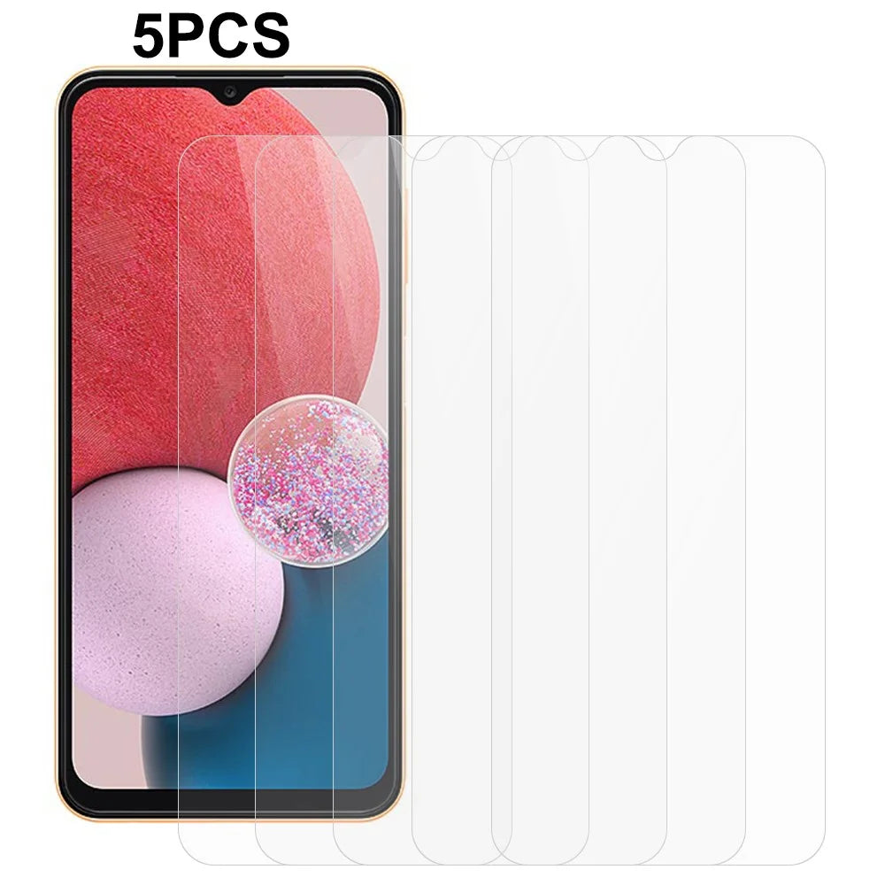 5Pcs / Pack Screen Protector for Samsung Galaxy A13 4G , Anti-explosion 2.5D 0.3mm HD Tempered Glass Film - 1