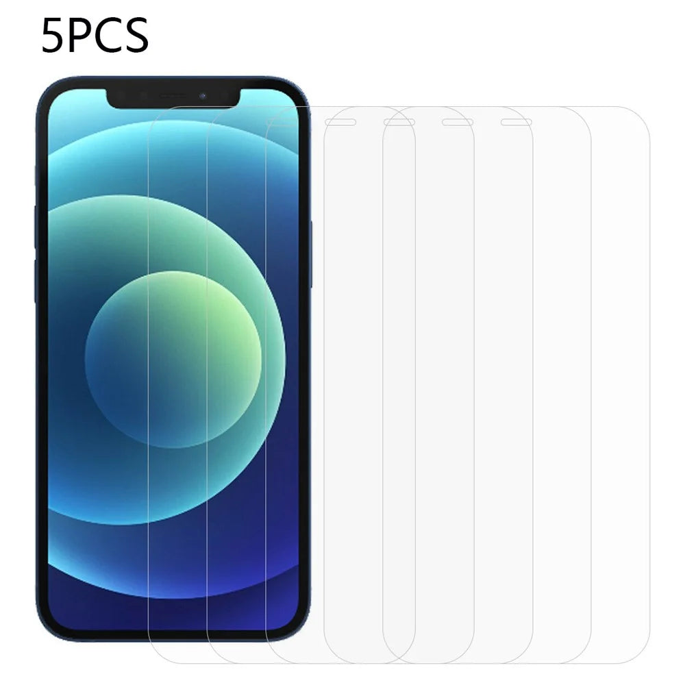 5Pcs / Set for iPhone 12 / 12 Pro Phone Screen Protector Anti-explosion 2.5D 0.3mm Tempered Glass Film - 1