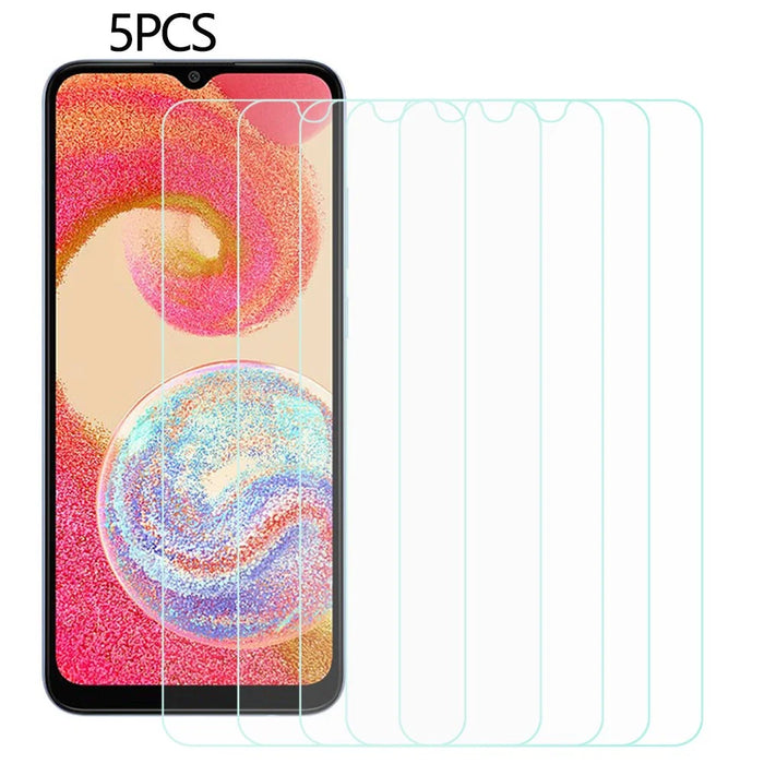 5PCS For Samsung Galaxy A04e 4G / F04 4G / M04 4G Anti-Scratch 0.3mm 2.5D Arc Tempered Glass Screen Protector - 1