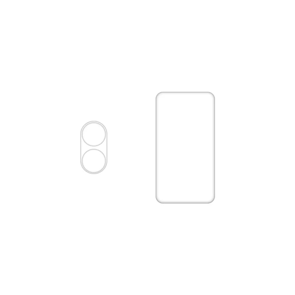 RURIHAI For Oppo Find N2 Flip 5G 3D Camera Lens Protector High Aluminum-silicon Glass Film + Small Rear Screen Protector - 3