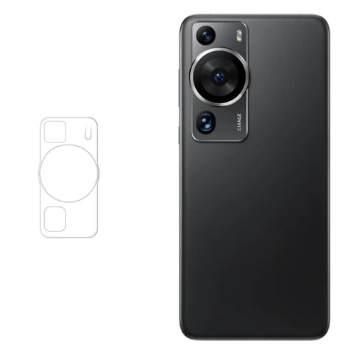 RURIHAI For Huawei P60 Pro Phone Camera Lens Protector High Aluminum-silicon Glass 3D Rear Lens Film - 1