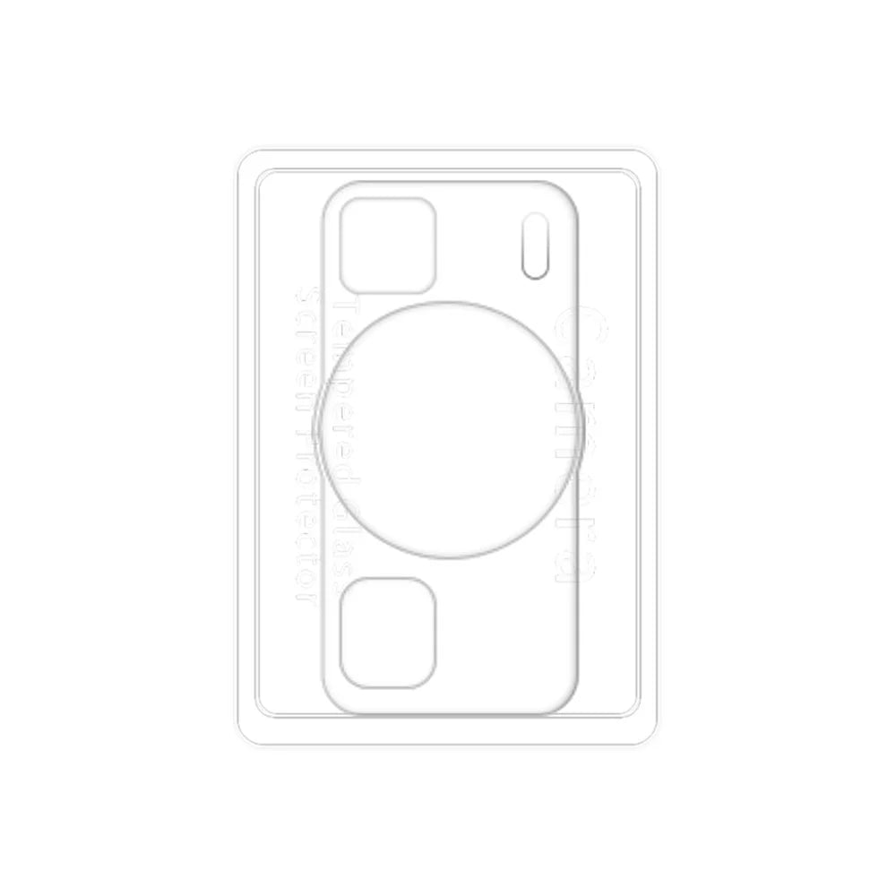 RURIHAI For Huawei P60 Pro Phone Camera Lens Protector High Aluminum-silicon Glass 3D Rear Lens Film - 3