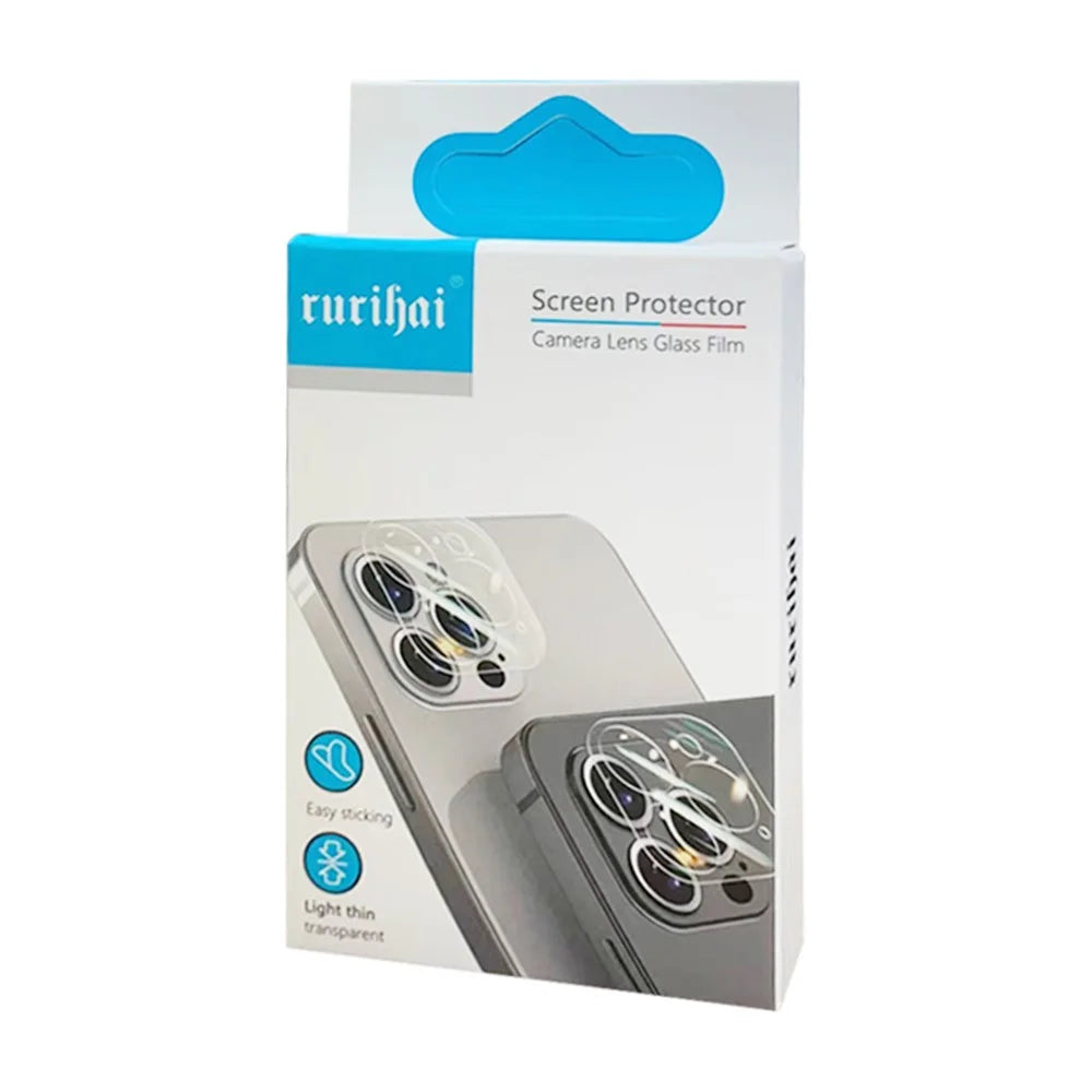 RURIHAI For Huawei P60 Pro Phone Camera Lens Protector High Aluminum-silicon Glass 3D Rear Lens Film - 5