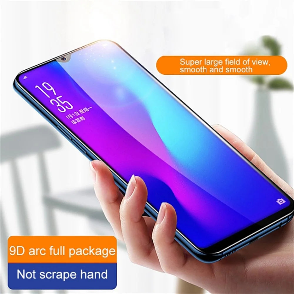 For Samsung Galaxy S23 Silk Printing 9D Tempered Glass Film Side Glue Phone Full Screen Protector - 2