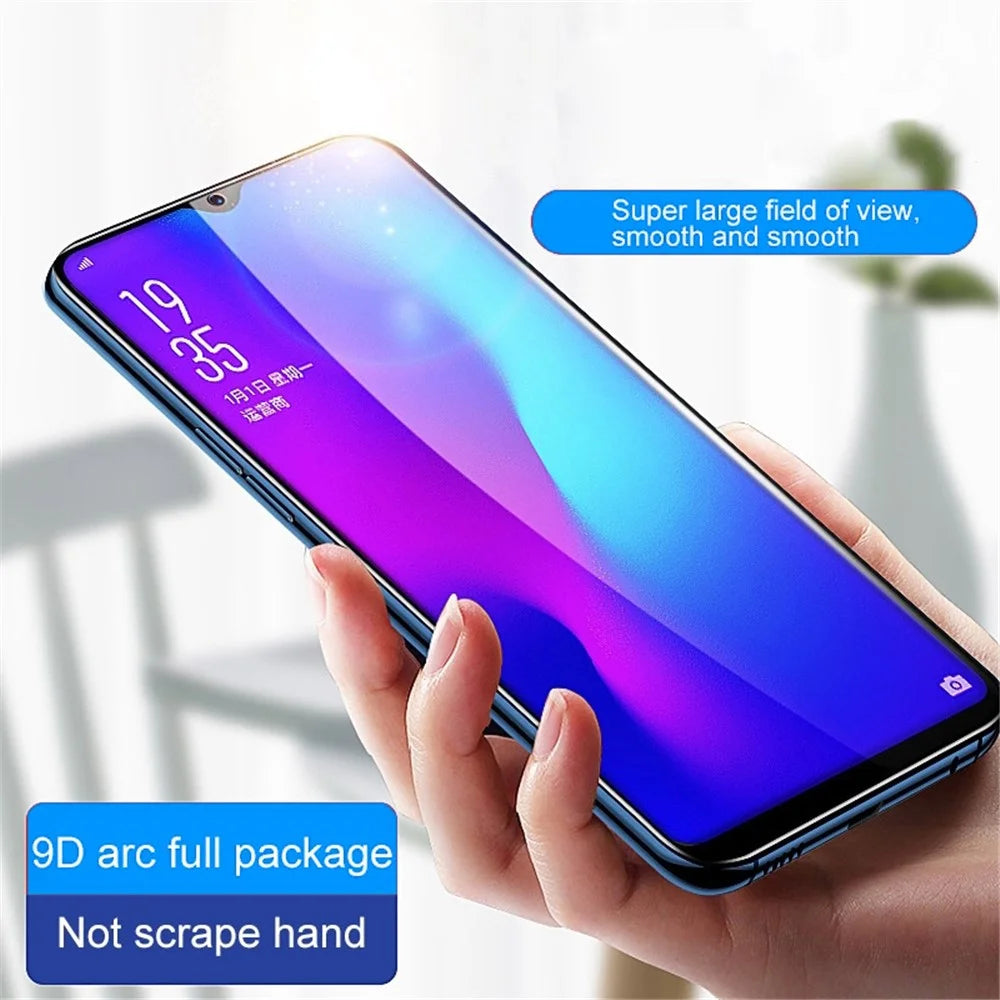 9D Side Glue Phone Screen Protector for Samsung Galaxy A54 5G , Silk Printing Tempered Glass Full Coverage Film - 2