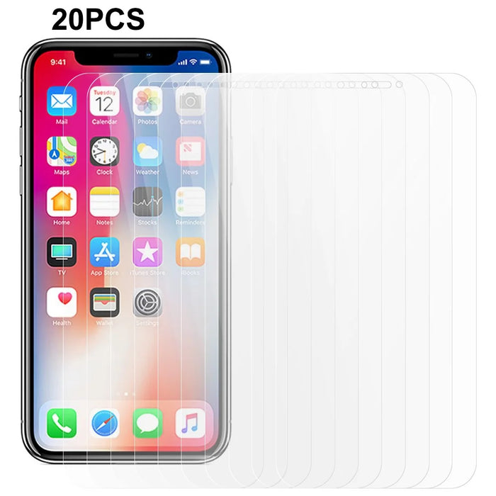 20Pcs / Set For iPhone X / XS 0.3mm 2.5D Phone Screen Protector Anti-explosion Tempered Glass HD Clear Film - 1