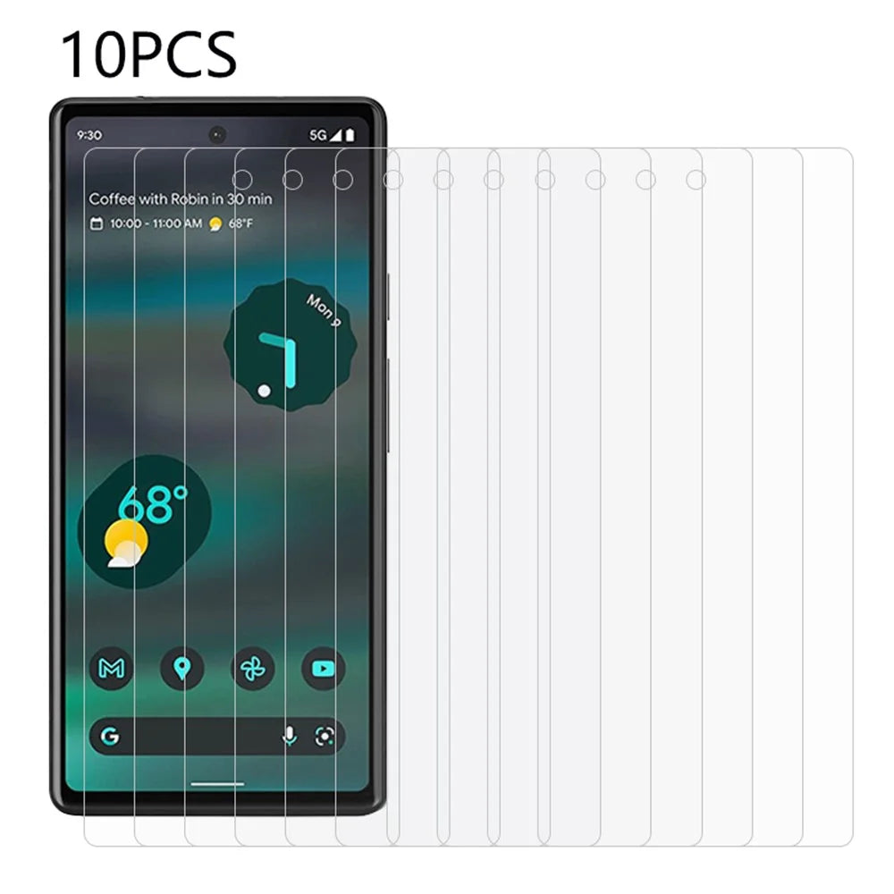 10Pcs / Set For Google Pixel 7a Tempered Glass Anti-explosion Film 0.3mm 2.5D HD Clear Phone Screen Protector - 1