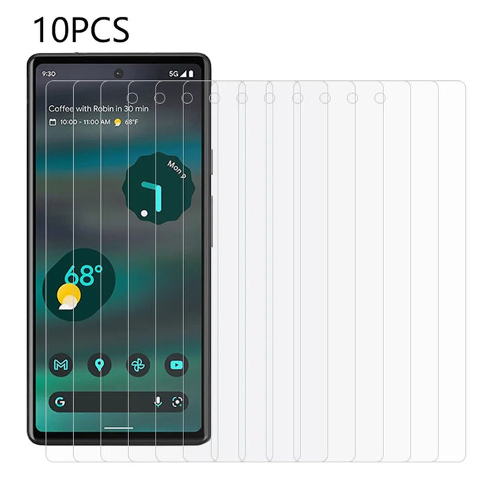 10Pcs / Set For Google Pixel 7a Tempered Glass Anti-explosion Film 0.3mm 2.5D HD Clear Phone Screen Protector - 1