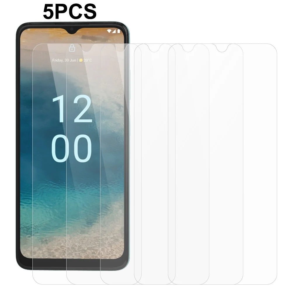 5Pcs / Pack 2.5D Screen Protector for Nokia G22 , Ultra Clear 0.3mm Tempered Glass Phone Screen Film - 1