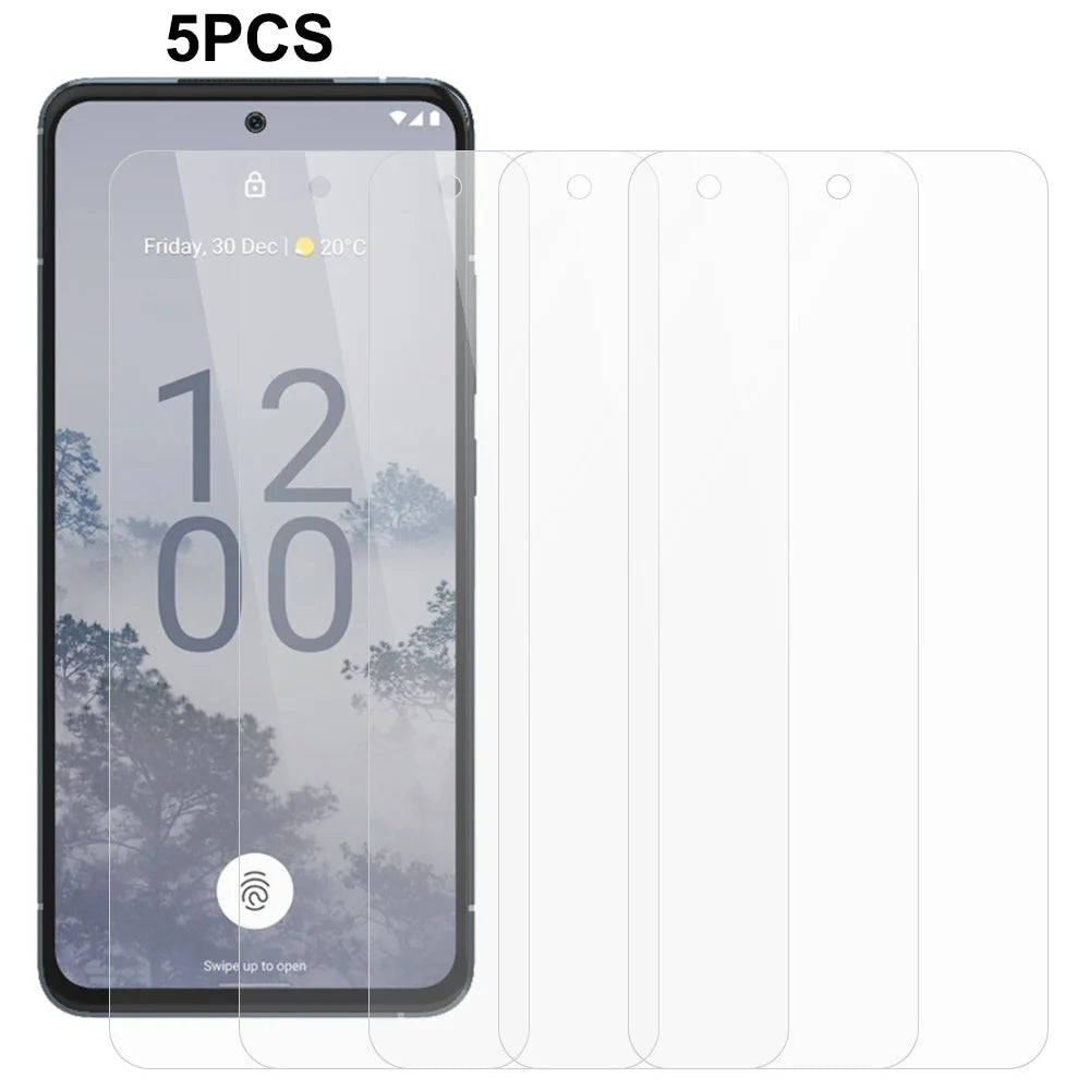 5Pcs  /  Pack Protective Film for Nokia X30 5G 0.3mm 2.5D HD Clear Tempered Glass Screen Protector - 1