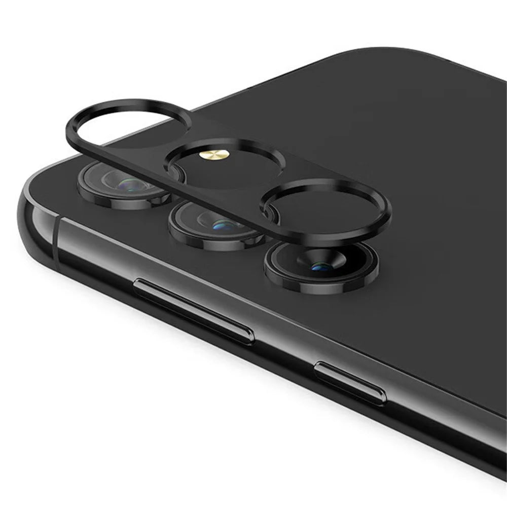 ENKAY HAT PRINCE Phone Rear Lens Cap For Samsung Galaxy S23+ / S23 , Aluminum Alloy Lens Protector Frame - Black - 1
