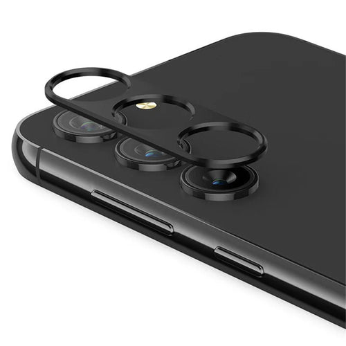 ENKAY HAT PRINCE Phone Rear Lens Cap For Samsung Galaxy S23+ / S23 , Aluminum Alloy Lens Protector Frame - Black - 1