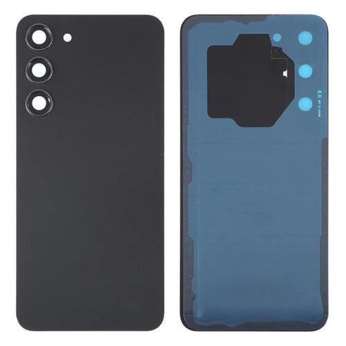 For Samsung Galaxy S23+ S916 Battery Housing with Adhesive Sticker + Camera Lens Cover - Phantom Black - 1