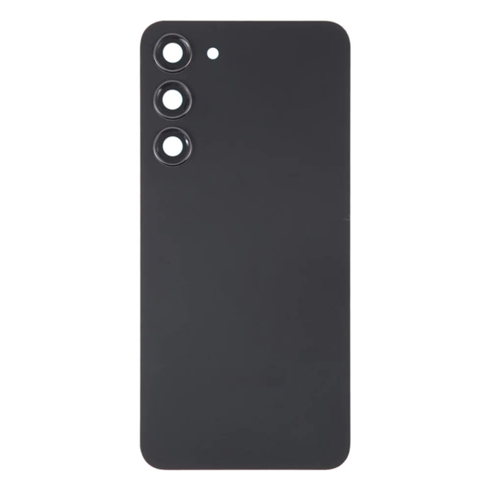 For Samsung Galaxy S23+ S916 Battery Housing with Adhesive Sticker + Camera Lens Cover - Phantom Black - 2