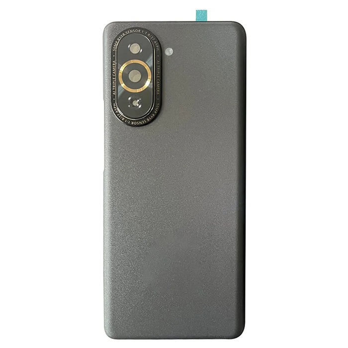 For Huawei nova 10 Pro 4G Back Battery Housing Cover with Camera Ring Lens Cover Spare Part (without Logo) - Black - 2