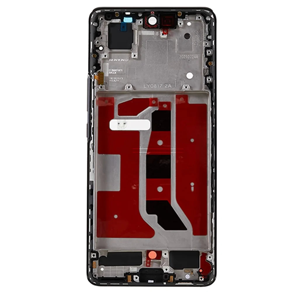 For Honor 50 5G OEM Front Housing Frame Phone Replacement Part (without Logo) - Gold - 3