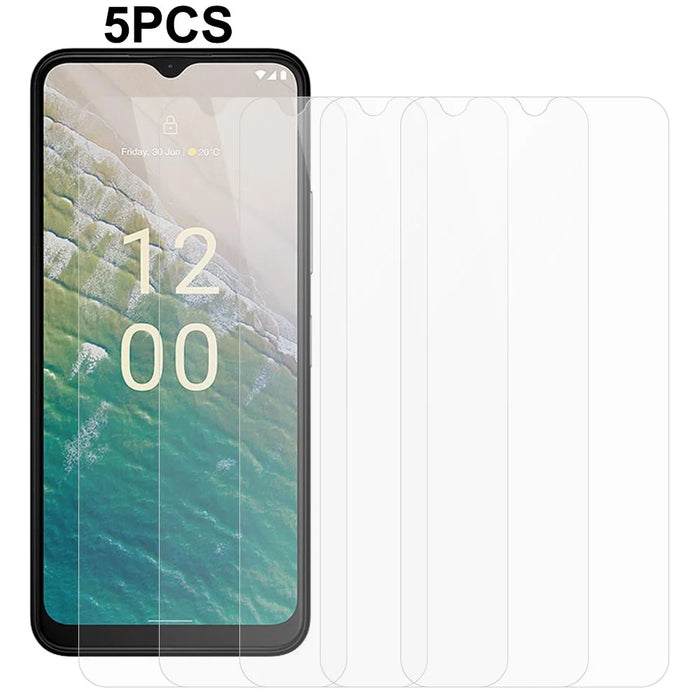 5PCS 2.5D Arc Edge Screen Protector for Nokia C32 , Tempered Glass 0.3mm Anti-Scratch Screen Film - 1