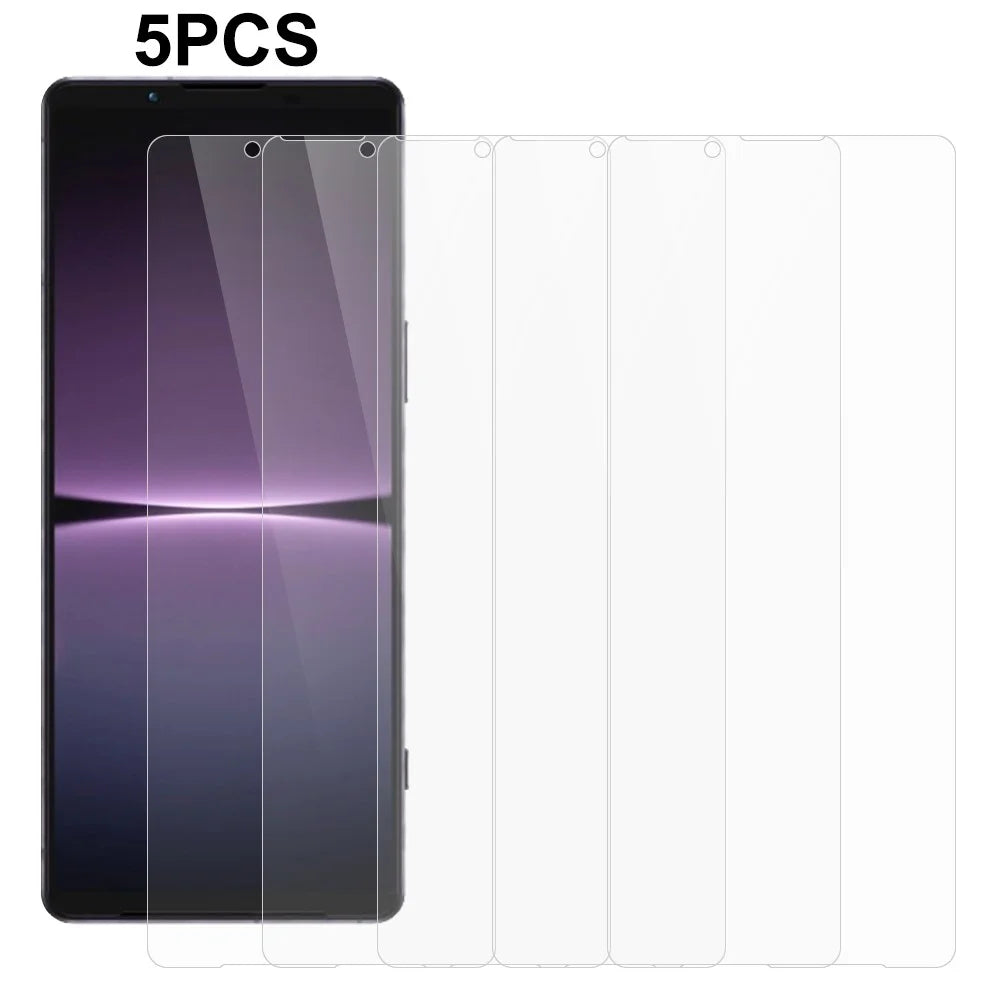 5PCS 0.3mm Anti-Scratch Screen Film for Sony Xperia 1 V 2.5D Tempered Glass Screen Protector - 1