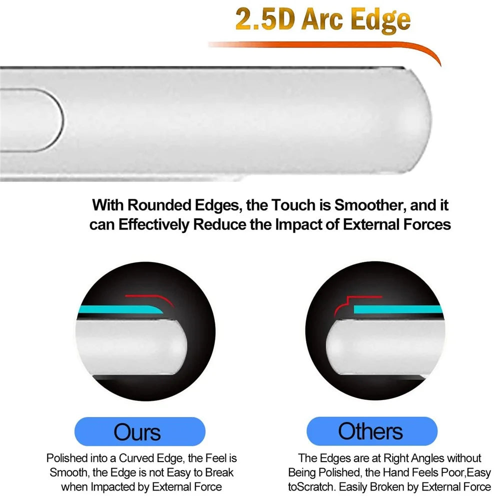 For Samsung Galaxy S23+ 2.5D Arc Edge Tempered Glass Film HD Screen Protector with Black Frame Lens Film - 5