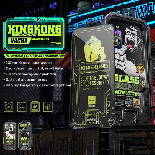 WEKOME King Kong Vacha Series For iPhone 13 Pro Max / 14 Plus Anti-Scratch Phone Screen Film 9D Curved HD High Aluminum-silicon Glass Screen Protector - 2
