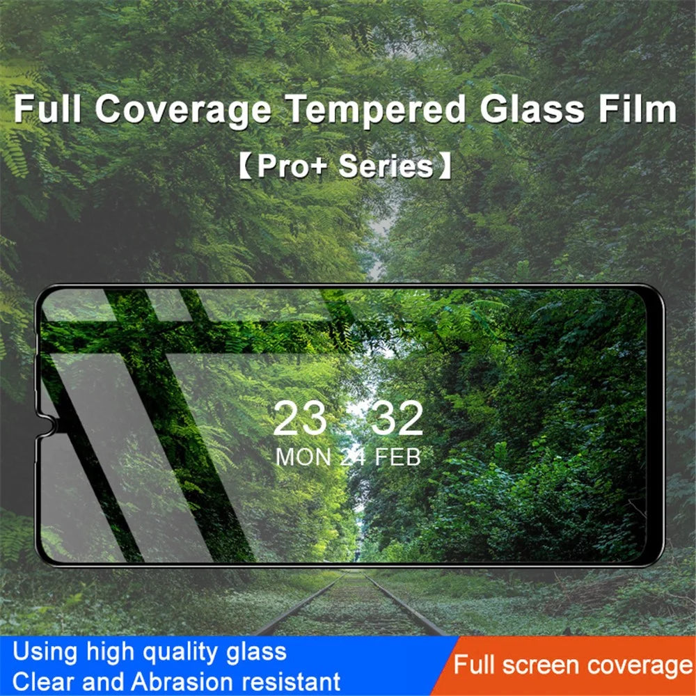 IMAK Pro+ Series for Honor X7a 4G Tempered Glass Screen Protector Anti-Dust 9H Hardness HD Full Screen Film - 3