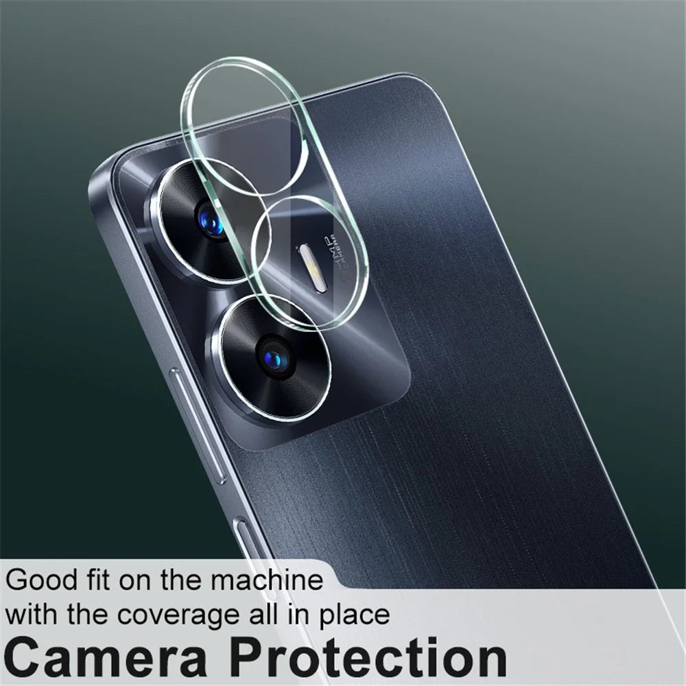 IMAK For Realme C55 Fingerprint Free Integrated Lens Film Tempered Glass Protector Acrylic Lens Cap - 4
