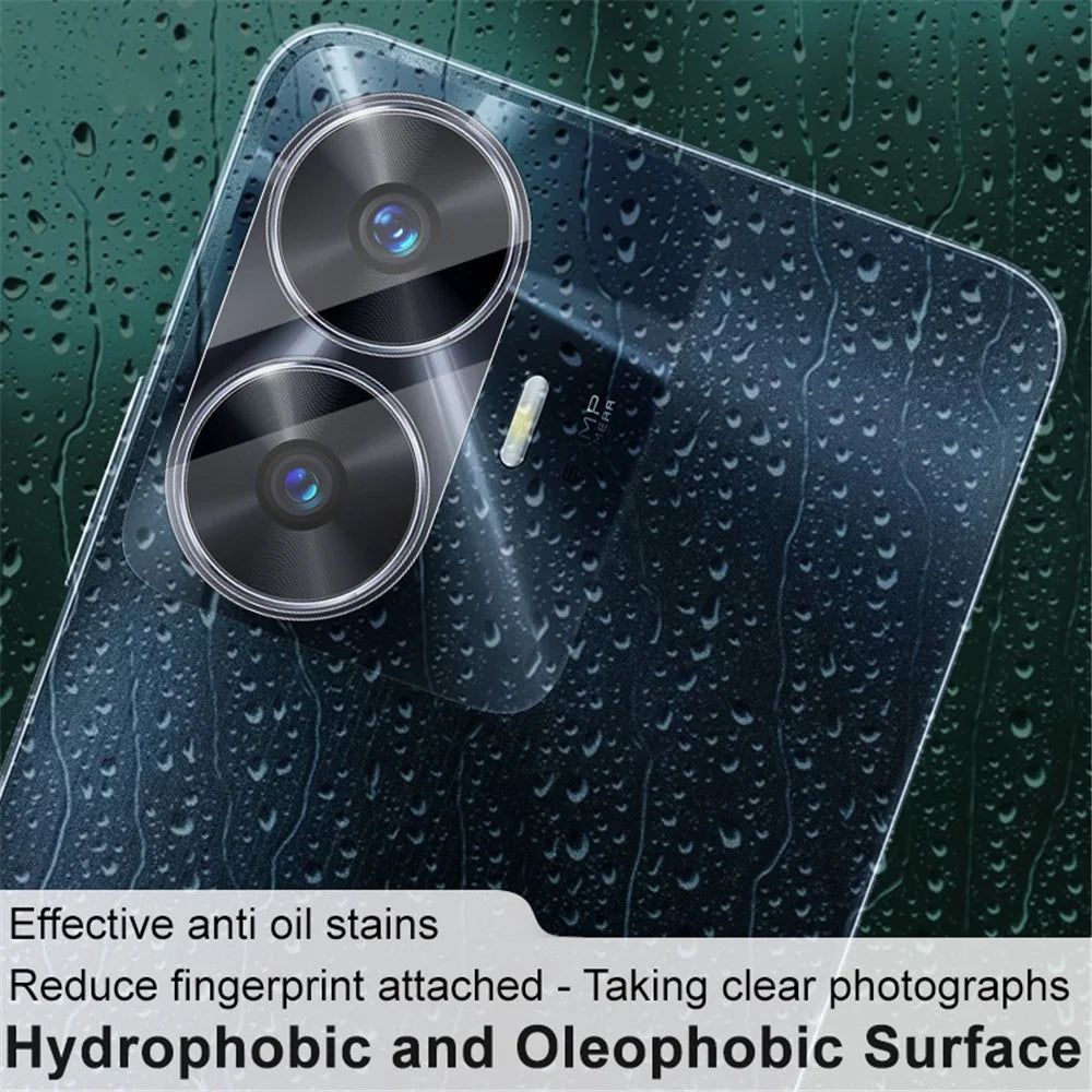 IMAK For Realme C55 Fingerprint Free Integrated Lens Film Tempered Glass Protector Acrylic Lens Cap - 5