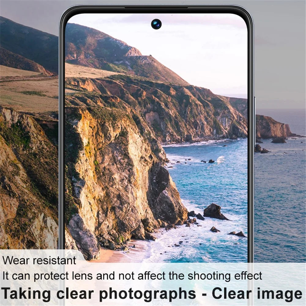 IMAK For Realme C55 Fingerprint Free Integrated Lens Film Tempered Glass Protector Acrylic Lens Cap - 6