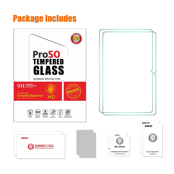 ENKAY HAT PRINCE 2Pcs for Huawei MatePad 11 (2023) Tempered Glass Tablet Film 9H 2.5D 0.33mm Screen Protector - 7