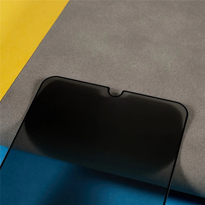 Anti-Spy Screen Protector for Samsung Galaxy A14 4G / 5G / A22 5G (EU Version) Silk Printing Full Glue Tempered Glass Full Coverage Film - 6