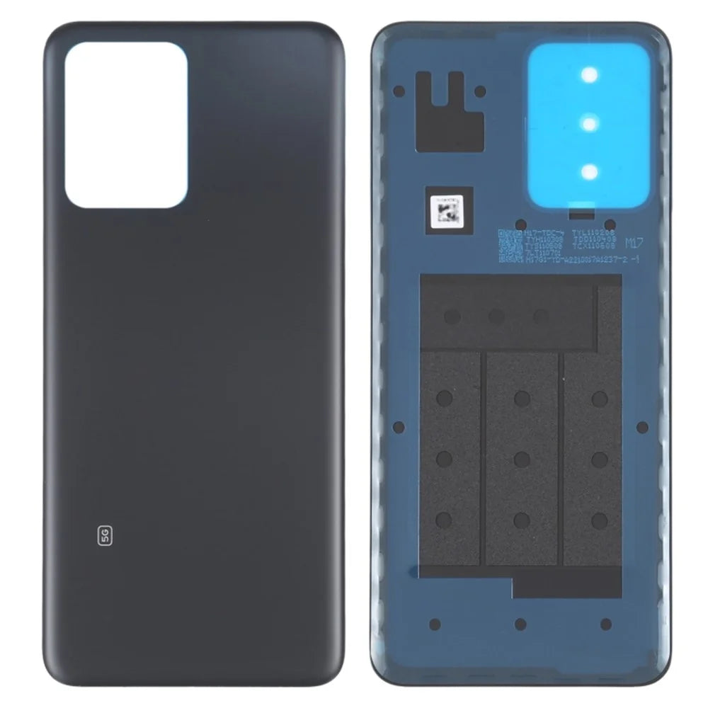 For Xiaomi Redmi Note 12 5G (India) / (Global) OEM Rear Housing Back Cover Replacement - Black - 1