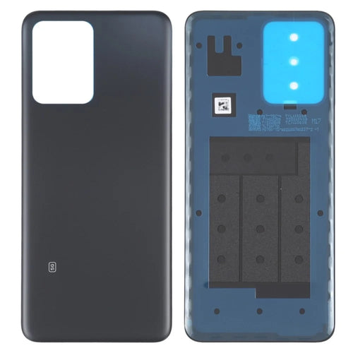 For Xiaomi Redmi Note 12 5G (India) / (Global) OEM Rear Housing Back Cover Replacement - Black - 1