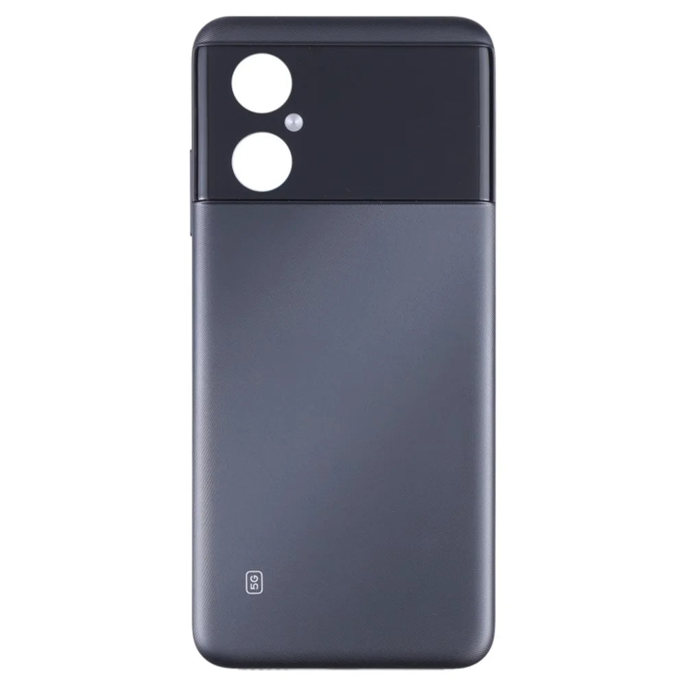 For Xiaomi Poco M4 5G / Poco M4 5G (India) / Redmi Note 11R 5G OEM Rear Housing Back Cover Replacement - Black - 2