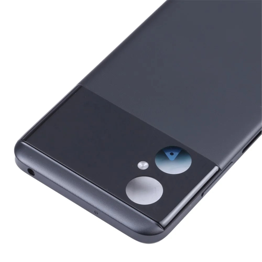 For Xiaomi Poco M4 5G / Poco M4 5G (India) / Redmi Note 11R 5G OEM Rear Housing Back Cover Replacement - Black - 4