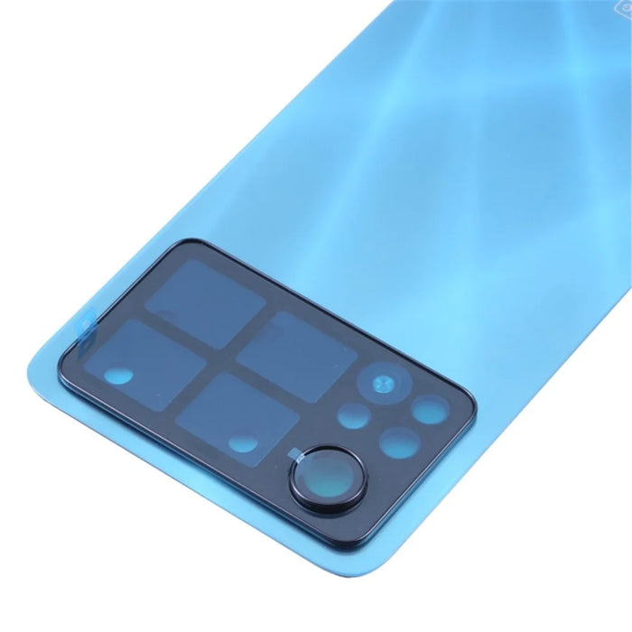 For Xiaomi Poco X4 Pro 5G OEM Phone Housing Back Cover Replacement (without Lens) - Blue - 4