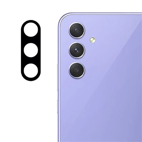 For Samsung Galaxy A54 5G Silk Printing Tempered Glass Lens Film Anti-scratch Camera Lens Protector - Black - 1