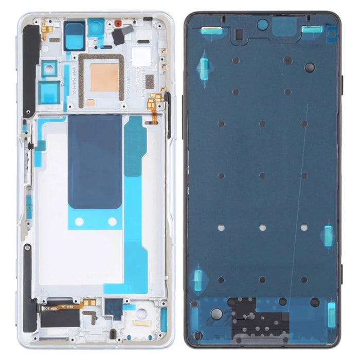 For Xiaomi Redmi K40 Gaming / Poco F3 GT OEM Middle Plate Frame Phone Spare Part (A-Side) (without Logo) - Silver - 1