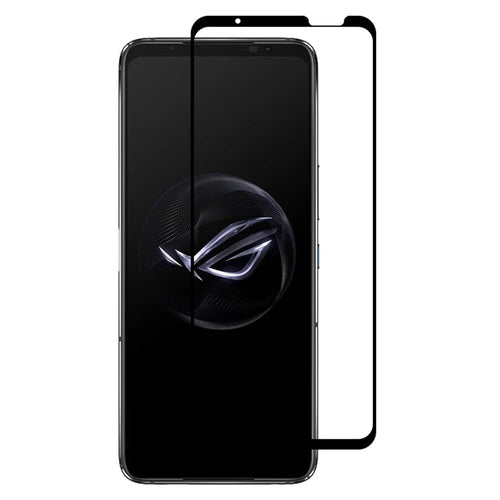 RURIHAI For Asus ROG Phone 7 5G Screen Protector 2.5D High Aluminum-silicon Glass Secondary Hardening Full Glue Film - 1