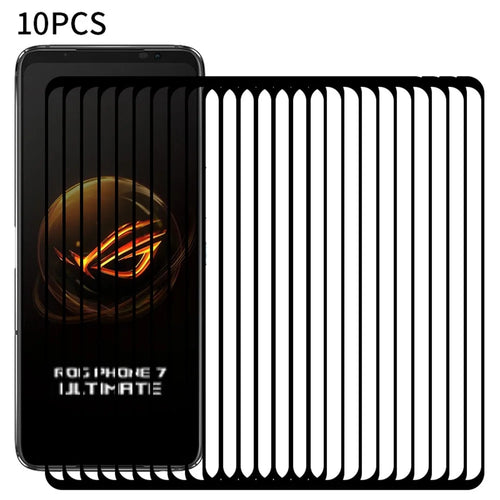 RURIHAI 10Pcs Screen Protector for Asus ROG Phone 7 Ultimate 5G , Secondary Hardening High Aluminum-silicon Glass Clear Film - 1