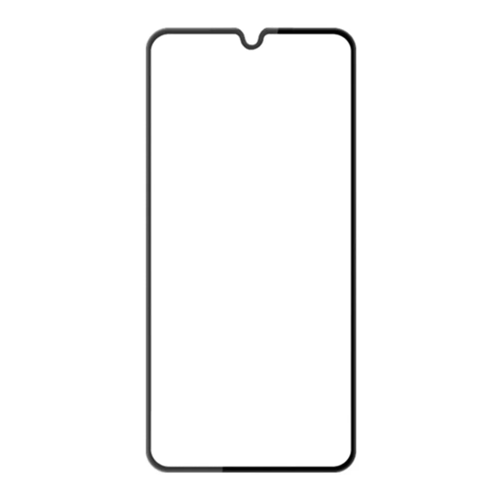 AMORUS For Samsung Galaxy A24 4G (162.1 x 77.6 x 8.3mm) Silk Printing Screen Protector Tempered Glass Anti-explosion Full Glue Film - Black - 2