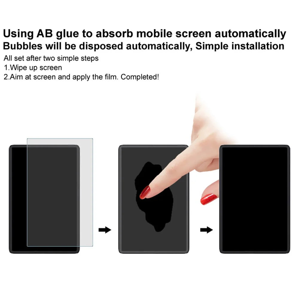 IMAK H Series Tempered Glass Screen Protector for OnePlus Pad , Full Glue HD Clear Tablet Screen Film - 5