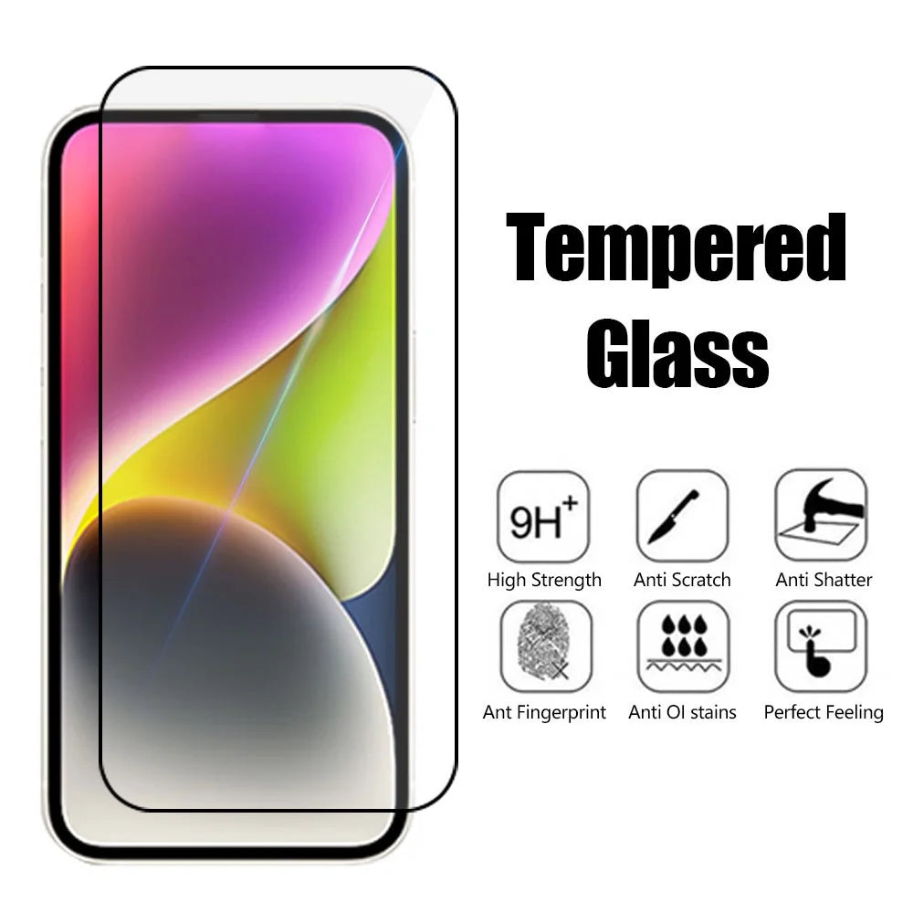 For OnePlus Nord N30 5G / CE 3 Lite 5G / Realme Narzo N55 4G / P1 5G / C55 4G Silk Printing Tempered Glass Black Edge Full Glue Full Screen Protector - 3