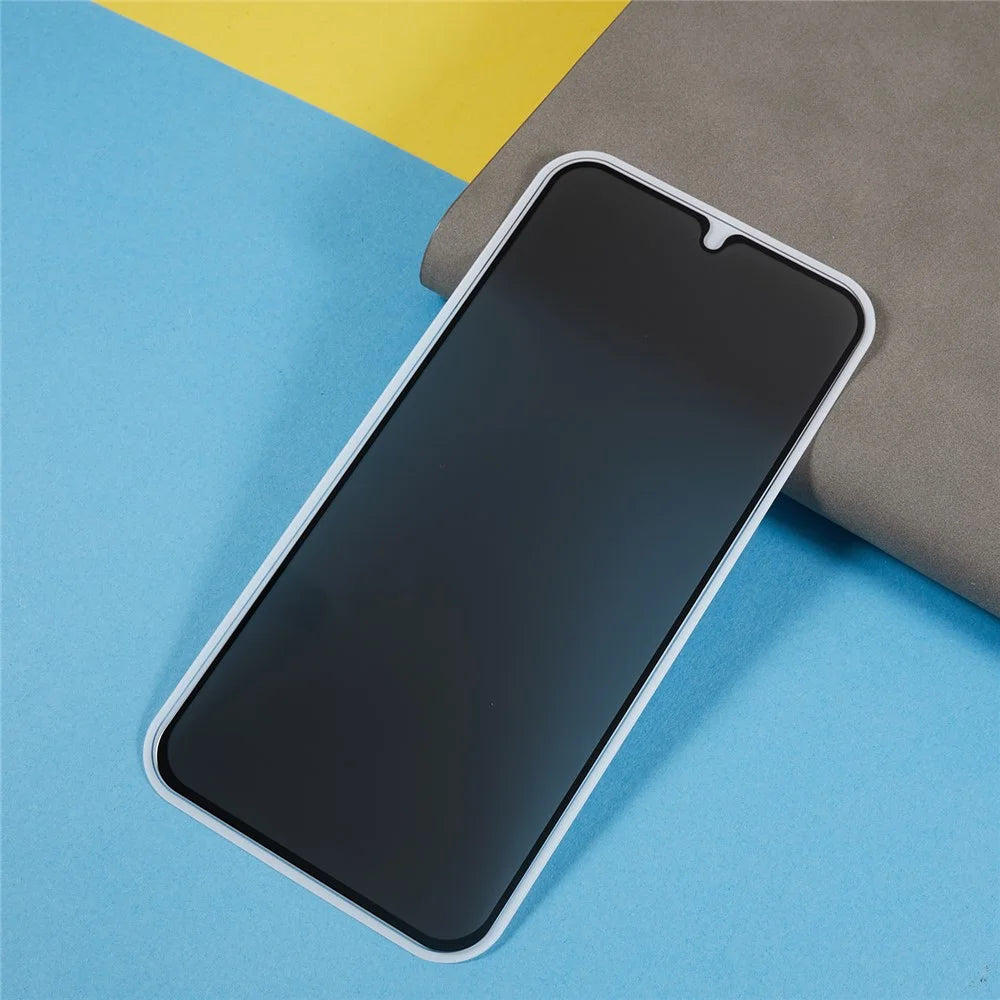 For Samsung Galaxy A34 5G Anti-peep Full Screen Protector Silk Printing Black Edge Full Glue Tempered Glass Film - 3