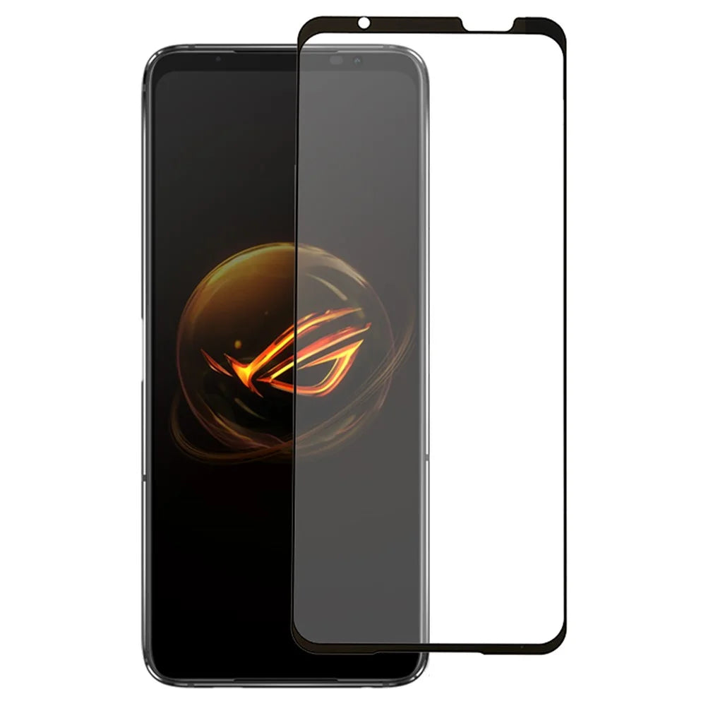For Asus ROG Phone 7 5G Silk Printing Phone Full Screen Protector Full Glue Tempered Glass Anti-scratch Film - 1