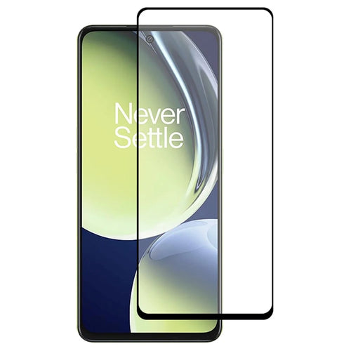 For OnePlus Nord CE 3 Lite 5G / Nord N30 5G Silk Printing Tempered Glass Film Full Glue Full Coverage Phone Screen Protector - 1