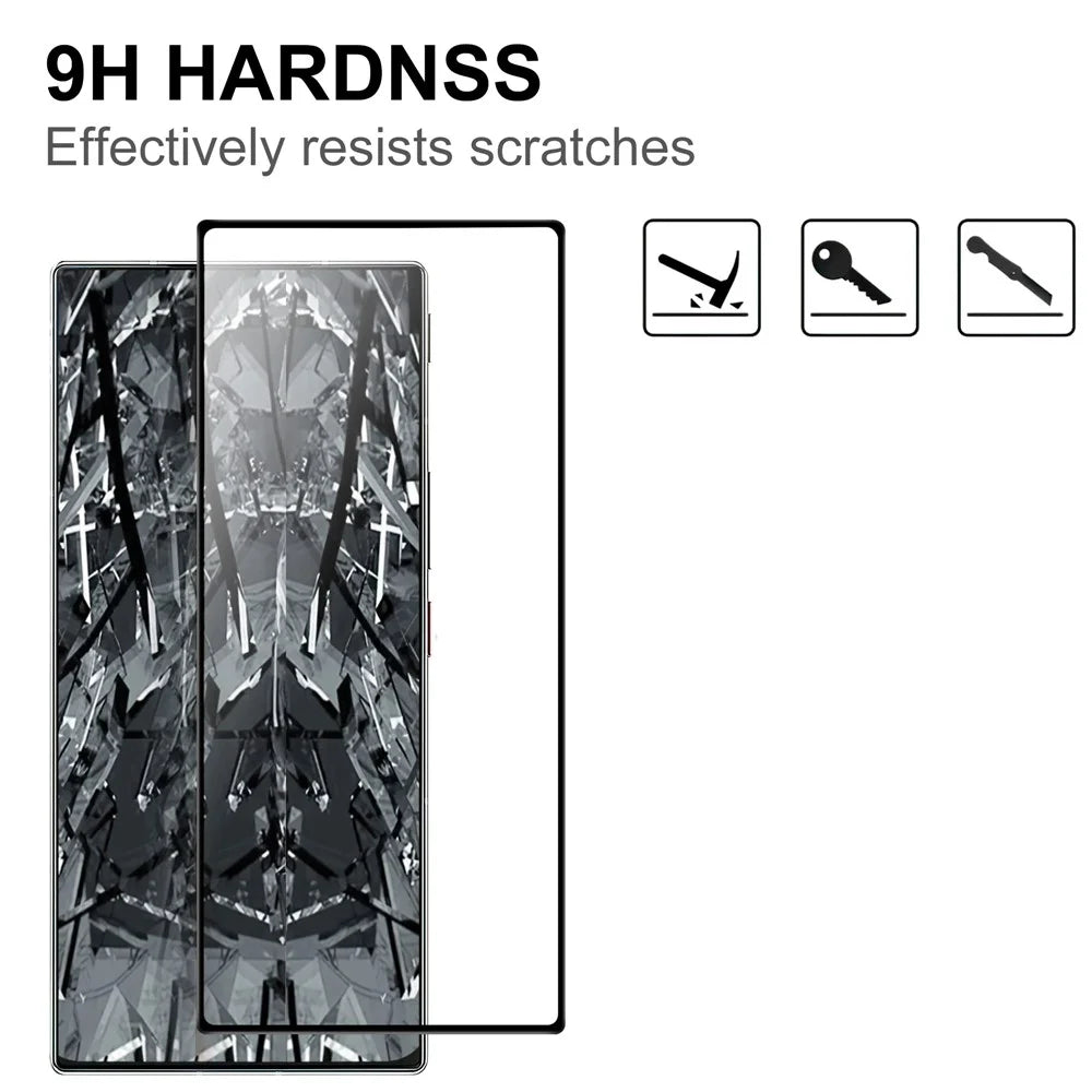 For ZTE nubia Z50 Ultra Full Glue Full Screen Protector Anti-explosion Black Edge AGC Glass Phone Film - 3