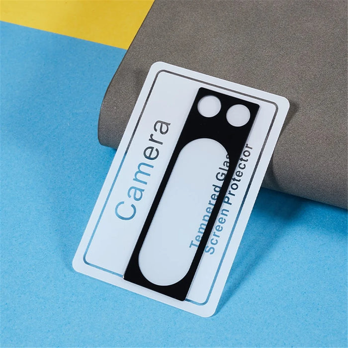 For Google Pixel 8 Pro 2Pcs Silk Printing Camera Lens Protector 2.5D Arc Edge Tempered Glass Lens Film - 4