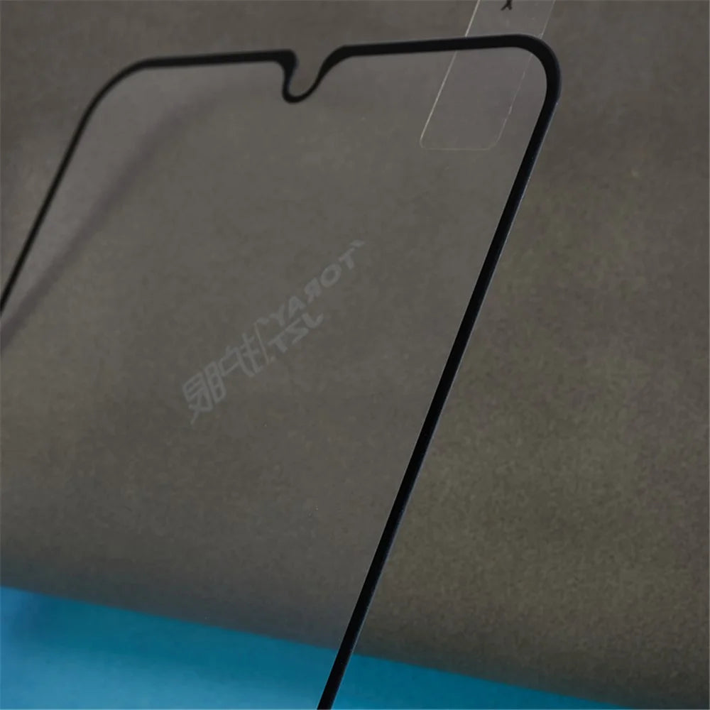 For Samsung Galaxy A34 5G Purple Light Full Screen Protector Black Edge Silk Printing Full Glue Tempered Glass Film - 5