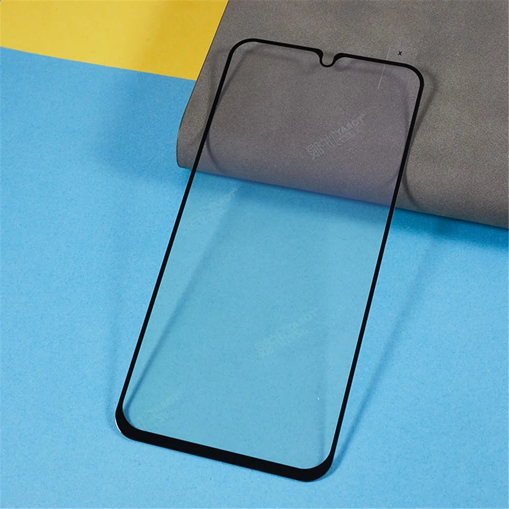 For Samsung Galaxy A34 5G Purple Light Full Screen Protector Black Edge Silk Printing Full Glue Tempered Glass Film - 6