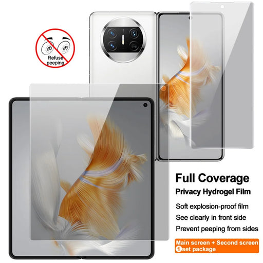 IMAK Anti-peep Hydrogel Film III For Huawei Mate X3 5G / X5 TPU Self Healing Film Front + Inside Screen Protector - 2